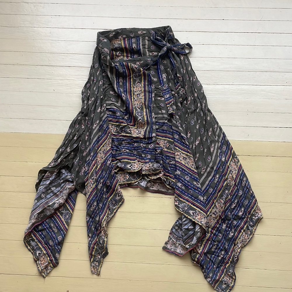 Printed Summer Wrap Skirt